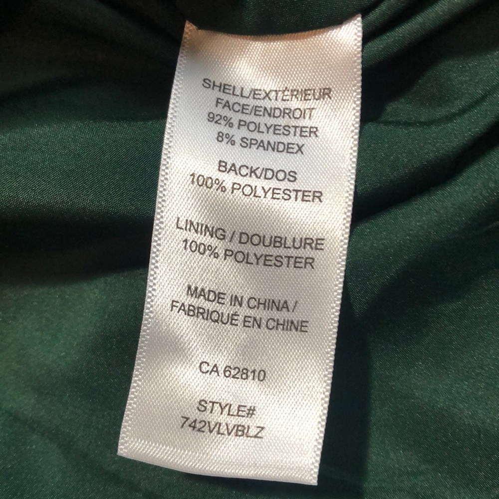 Ricki's Green Velvet Fitted Blazer - Picture 16 of 17